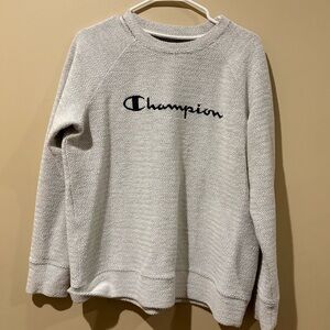 Champion Vintage 90s French Terry Script Sweatshirt Sz LG Embroidered Spell Out